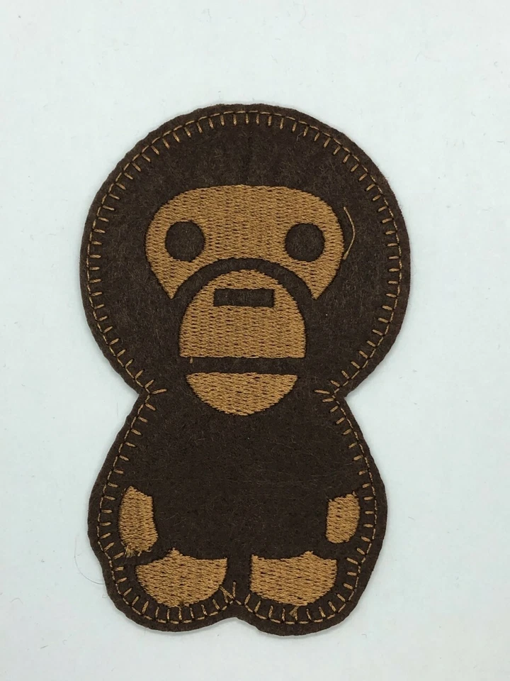 A BATHING APE monkey BABY MILO BAPE SPORTS BADGE Embroidered Patch Iron Sew Logo