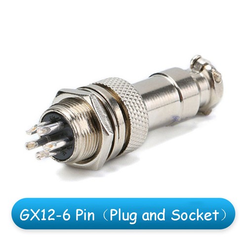 Aviation Plug GX12 2/3/4/5/6 Pin Male Female 12mm Panel Metal Cable Connector - Picture 10 of 20