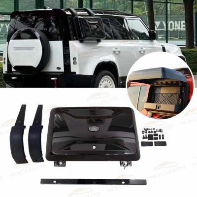 Glossy Black Exterior Side Mounted Gear Box Carrier Fits For Defender 2020-2024