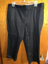 Women Black Khaki Pants Size 14