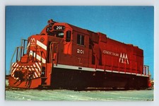 Postcard Vermont Railway Railroad Train EMD GP38-2 1970s Unposted Chrome
