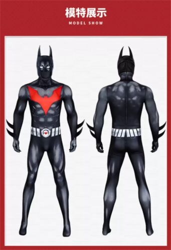 DC Comics Batman Beyond Cosplay Disfraz Mono Traje Halloween Uniforme Casco - Imagen 8 de 20
