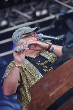 Thijs van Leer of Focus live on stage at High Voltage Festival in  - Old Photo 6