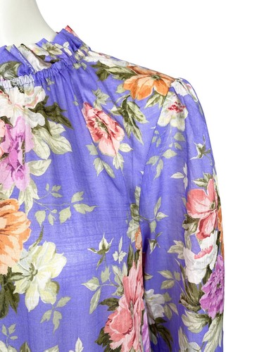 ZIMMERMANN Size 3 / AU 14 / US Pattie Frill Midi Dress floral cotton maxi dress - Picture 10 of 24