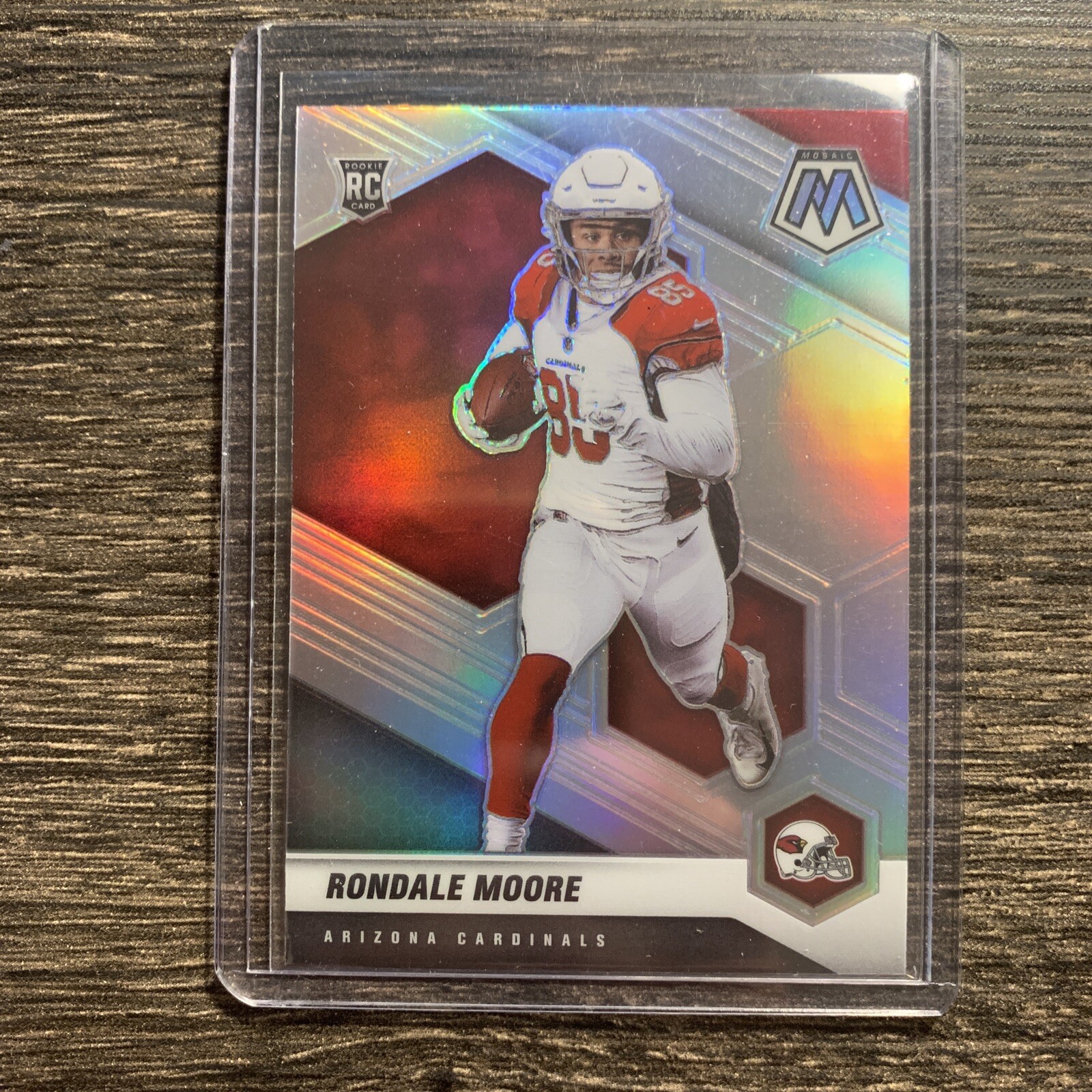 Rondale Moore 2021 Mosaic Silver Prizm Variation Rookie RC SP #317-V Cardinals