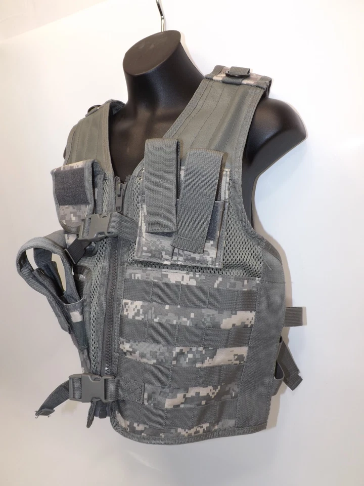 Colete tático camuflado ACU ajustável infantil Rothco - Imagem 3 de 4