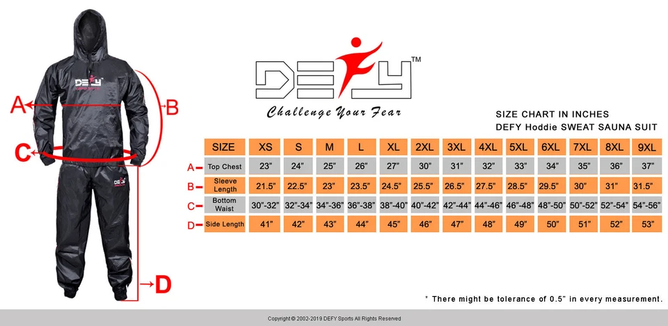 Traje de sudor de sauna DEFY de alta resistencia Ejercicio Gimnasio Traje Fitness Pérdida de peso Anti-desgarro Foto 2 de 4