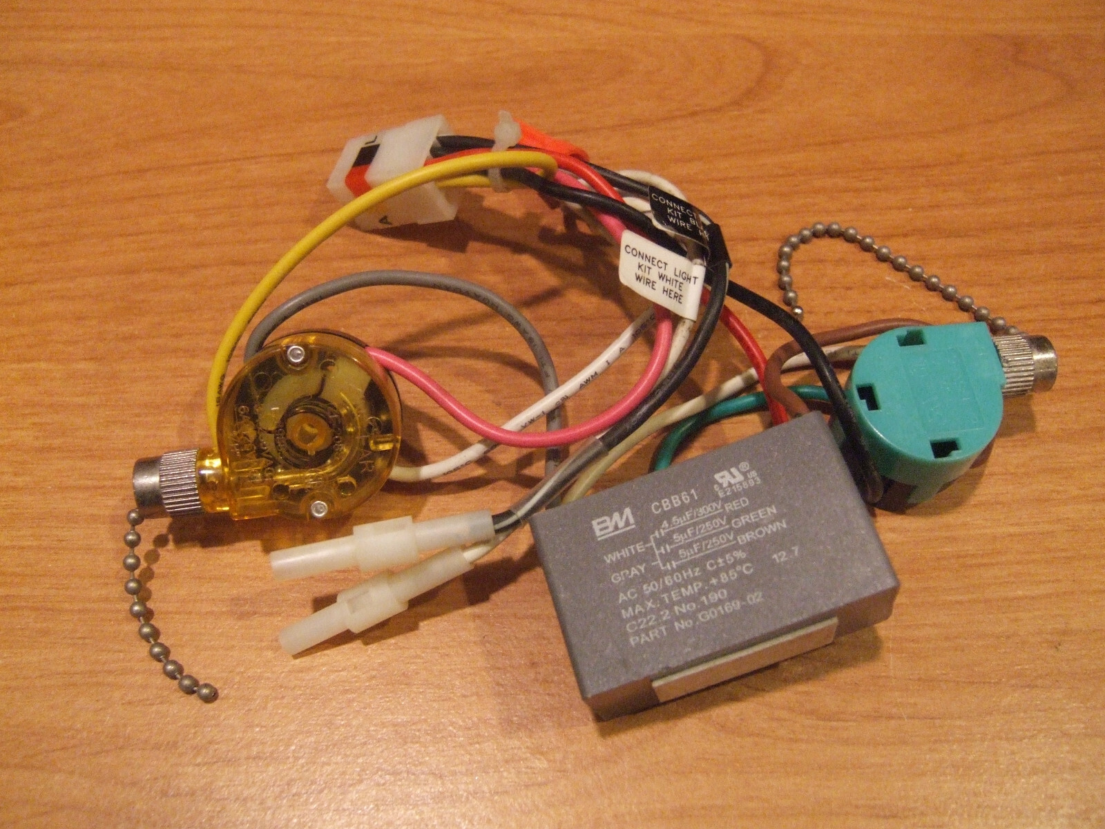 Ceiling Fan 3 Speed Reverse Switch Zing Ear Capacitor Pull Part Ze