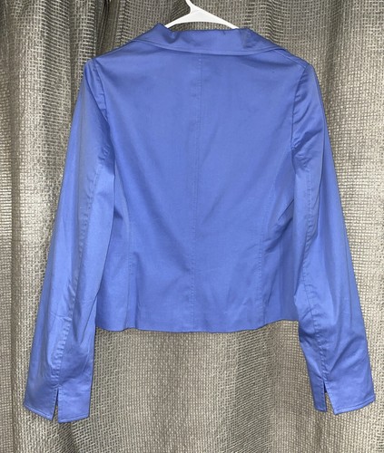 Eccoci Jacke Damen 8 blau 2-Druckknopfverschluss Langarm Kragen Taschen Blazer - Bild 5 von 8