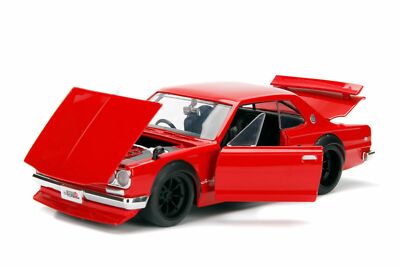 KING JET レトロミニカー 赤 JADA JDM TUNERS 1971 NISSAN SKYLINE GTR KPGC10 RED 1:24 NEW