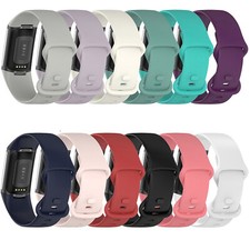 23mm Rubber Watch Strap Wristwatch Band Accessories For Fitbit Charge 5/Charge 6