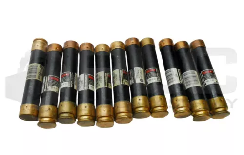 LOT OF 11 BUSSMANN FRS-R-60 TIME DELAY FUSE 60A 600VAC
