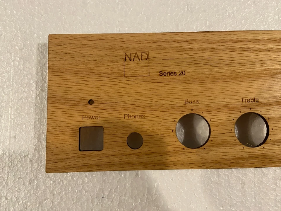 Placa frontal NAD 3020 roble satinado #54 amplificador no incluido HACER OFERTA Foto 2 de 4