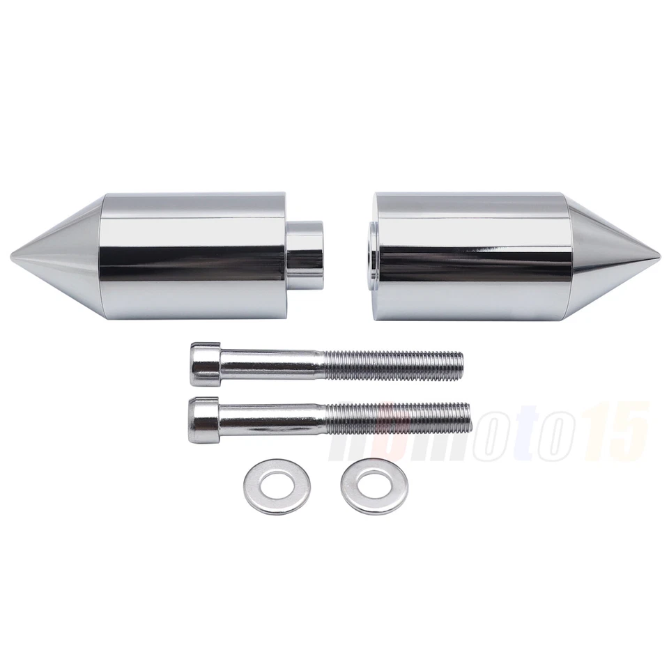 Chrome Frame Protector Slider Spike Al For Honda CBR 00-01 929RR / 02-03 954RR - Imagem 2 de 4
