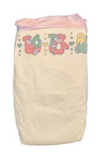 Vintage Plastic Pampers Baby-Dry for Girls Size Medium up to 20lbs imported 