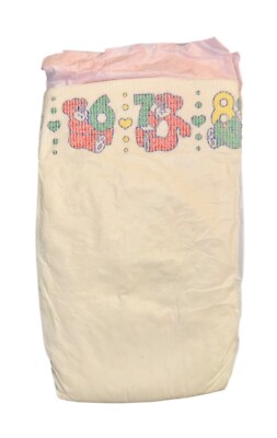 Vintage Plastic Pampers Baby-Dry for Girls Size Medium up to 20lbs (imported)