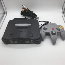 N64 Nintendo 64 Console With OEM Controller/Cables Tested Free Shipping