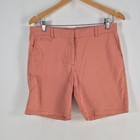 GAP womens chino shorts size US 4 aus 10 boyfriend roll up orange zip fly 069543