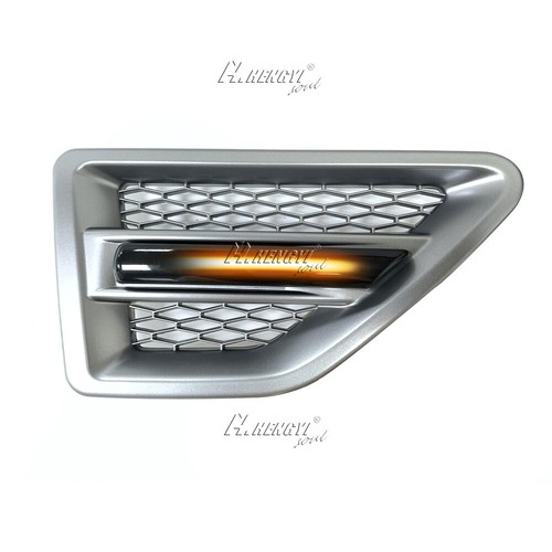 2xLED Seitenblinker mit silberner Blende Schwarz für Land Rover Freelander 2 LR2 - Picture 5 of 8