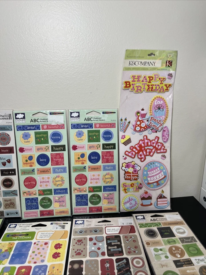 ¡Gran lote de 25 pegatinas surtidas! K & Co, Colorbook, Cloud 9, Mark Richards, etc. Foto 4 de 4