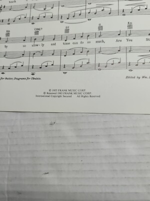 Unchained Melody by Hy Zaret and Alex North Piano Vocal Guitar | eBay