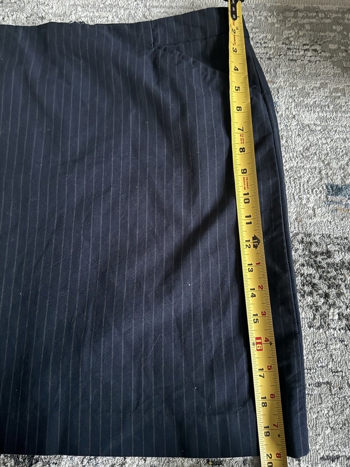 Gap Skirt Womens Size 10 Pinstripe Navy Blue Dress eBay