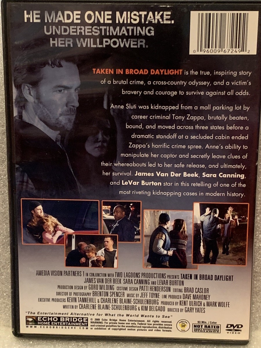 Taken In Broad Daylight (DVD, 2009) Widescreen James Van Der Beek