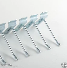 50pc 4" SLATWALL Hooks 4" x 1/4" Heavy Duty Slatboard Hooks Merchandise Hangin