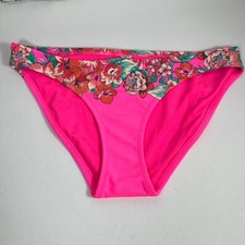 American Eagle Outfitter Bikini Women Size S Small Swim Bottom Pink Flower Band