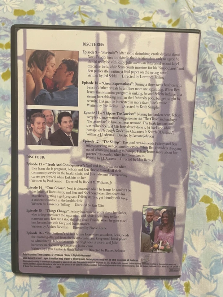 DVD Фелисити Том 2 Сериал 2003 Буэна Виста - Изображение 2 из 4