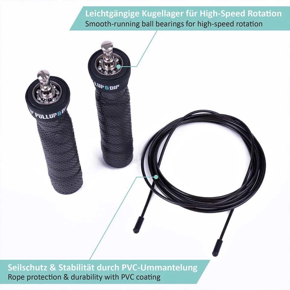 Fitness Springseil mit Profi Kugellager und Anti-Rutsch Griffen - Bild 2 von 4