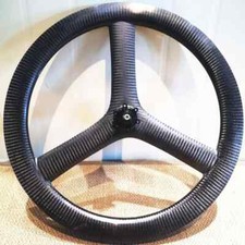 20'' 451 Clincher/Tubeless Carbon 3 Spokes Wheels Road Track Fixed Bike Wheelset