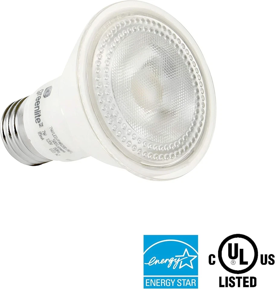 [2X] Greenlite 50W Equivalent LED 7W Dimmable Par20 Floodlight 2-Pack [G2] - Image 3 of 4