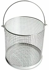 2x 30cm Stainless Steel Wire Potato Bucket Mesh Drainer Fish Chips Bucket Basket
