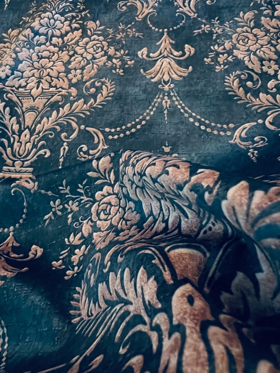 Velvet Damask Fabric, 54" Wide, for Upholstery Chair Window Craft - Sold by Yard