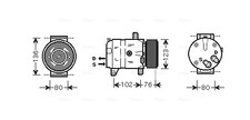 AVA QUALITY COOLING RTAK069 Kompressor, Klimaanlage für NISSAN,OPEL,RENAULT,VAUX