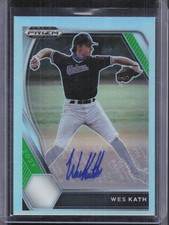 2021 Panini Prizm Draft Picks #PDP57 Wes Kath Base Autographs Silver Prizm