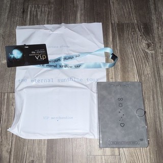 UNOPENED Ariana Grande Eternal Sunshine Tour VIP Merch Bag Lanyard & Notebook