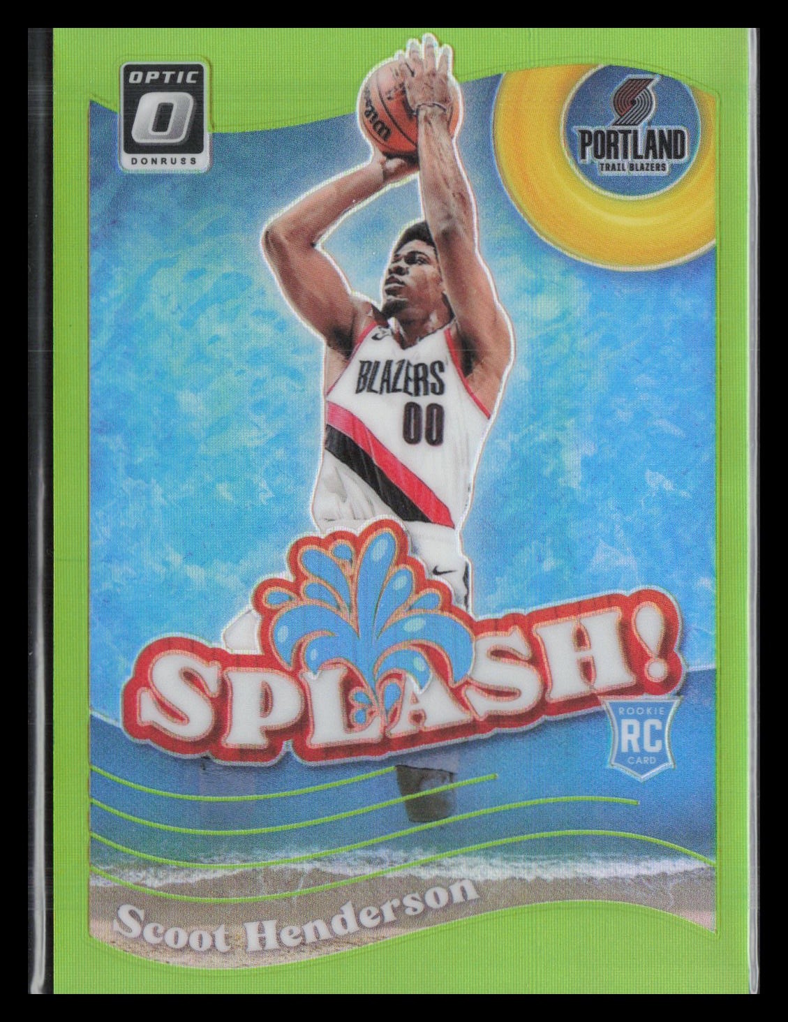 2023-24 Donruss Optic #15 Scoot Henderson Splash Lime Green #/149