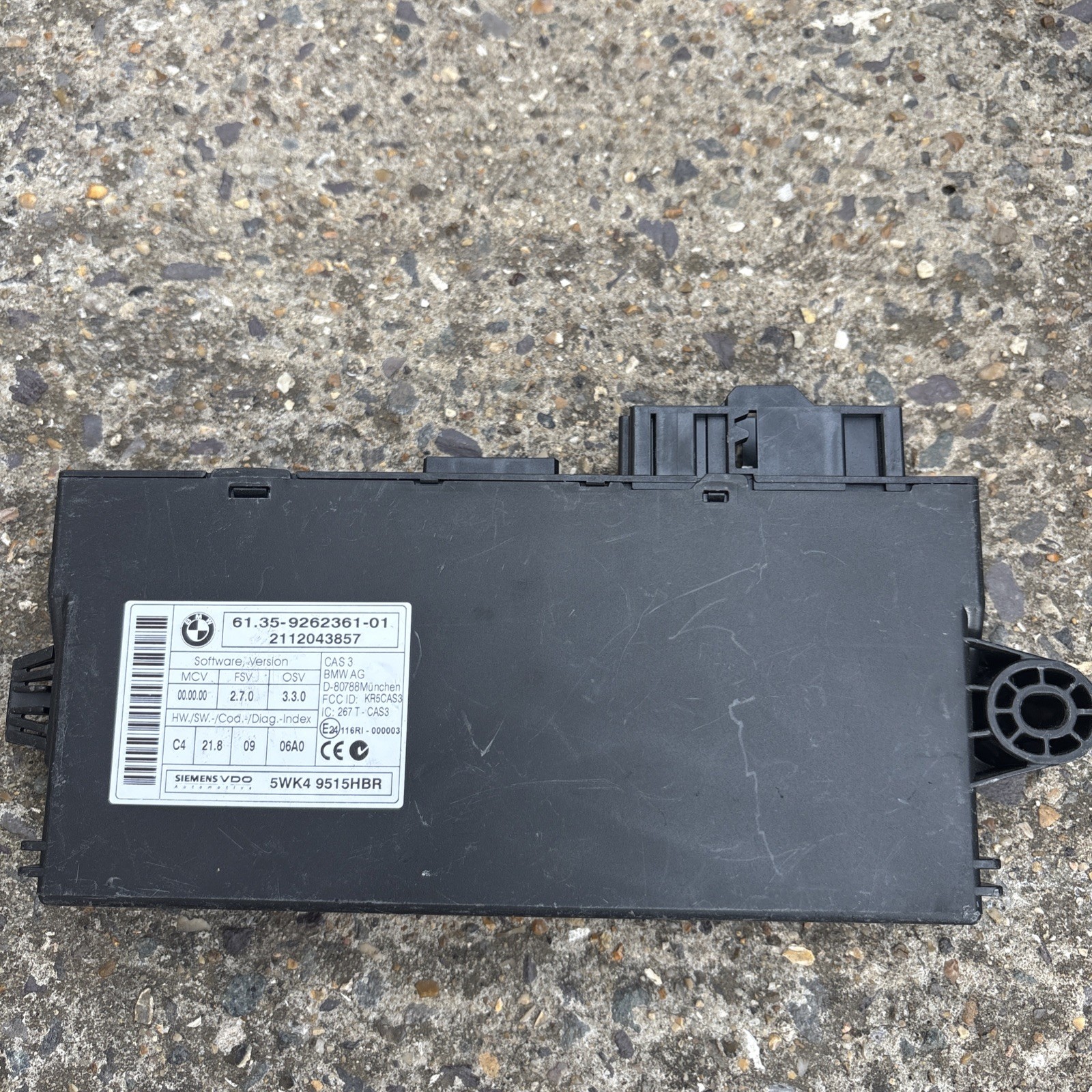 2011 BMW 3 SERIES E90  2.0 DIESEL COMFRT CONTROL MODULE GENUINE 9262361