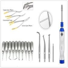 Dental Tooth Extraction Forceps Pliers Elevator Root Tip Extractor