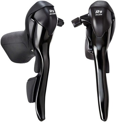microSHIFT R9 SB-R492-BK Drop Bar Shifter Pair 2x9 for Shimano Road System