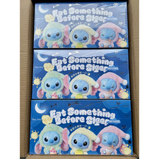  Full Set of 6 MINISO Stitch Eat Something Before Sleep Blind Box Plush Sealed