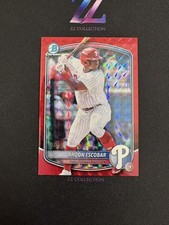 2025 Bowman Draft Aroon Escobar 3/5 Chrome Prospects Red Geometric -LYQ
