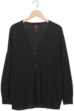 Stefanel Strickjacke Damen Cardigan Jacke Gr. L Merino Kaschmir Schwarz #cfaov4p