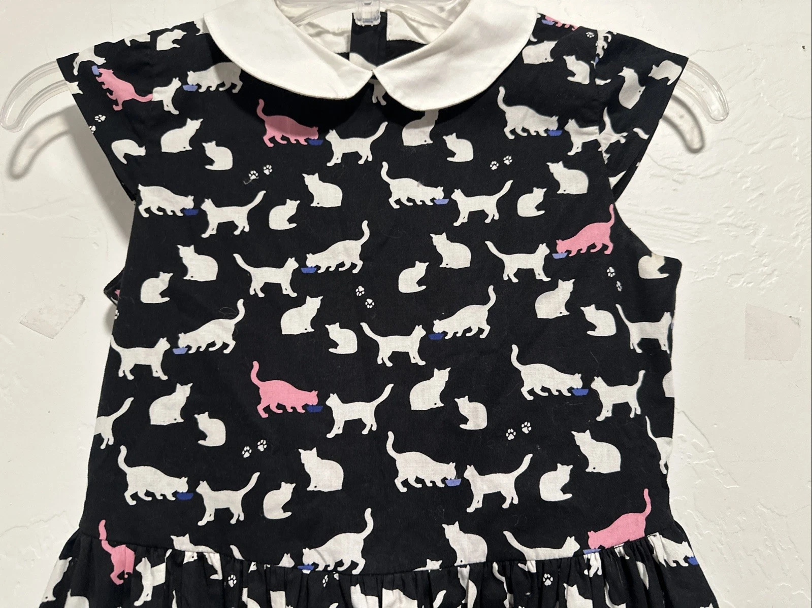Vestito Kate Spade New York bambina Kimberly stampa gatto scollato bambina taglia 7