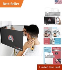 The 360 Mirror - 3 Way Mirror for Self Hair Cutting - Adjustable Trifold Barb...