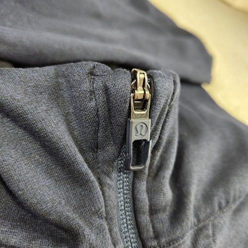 Lululemon Hoodie Men Large City Sweat Full Zip Blue Athleisure Workout Training - Picture 3 of 9