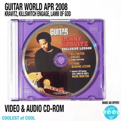 Vintage Guitar World April 2008 CD Rom Learn Lenny Kravitz Killswitch engage