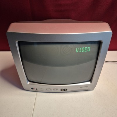 Toshiba 13A25 13'' CRT TV Retro Gaming 4:3 Color Front AV Input No Remote